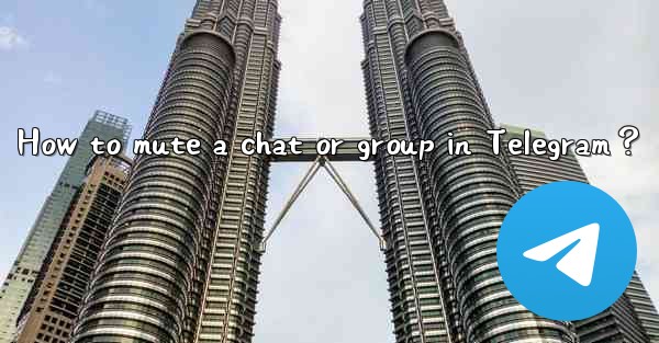 <b>How to mute a chat or group in Telegram？</b>
