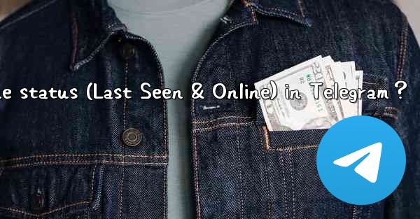 <b>How to set the visibility range of online status (Last Seen </b>